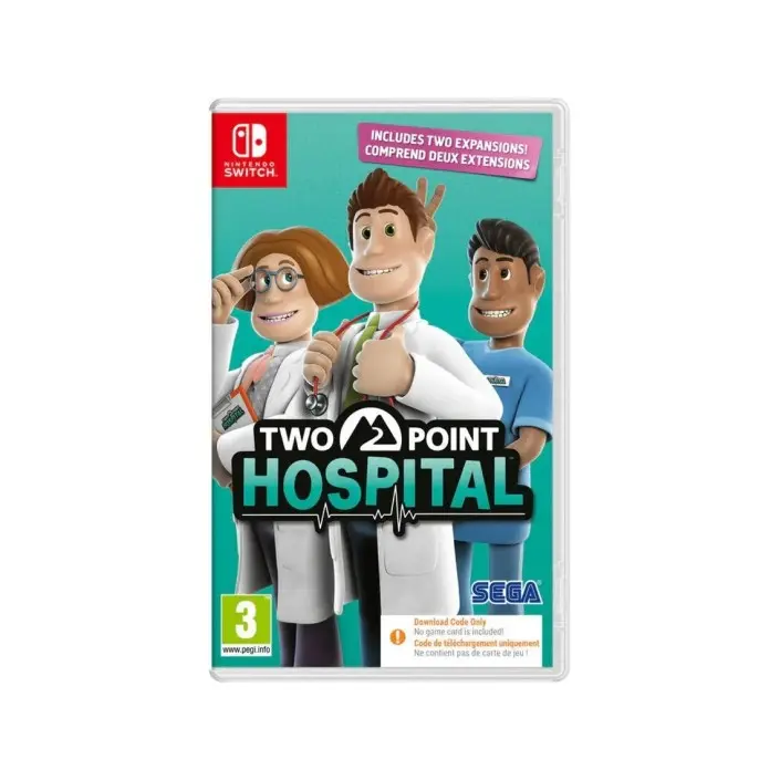 Juego Two Point Hospital para Nintendo Switch | Carátula con Código de Descarga PAL EU - Nuevo Original Precintado - 1