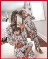 Pijamas De Navidad Para Familia 2023 Adecuado Para Padres Y Hijos Ropa De Año Nuevo Talla 4-6Años Material Poliéster Estilo Divertido Y Cálido Conjunto De Pijamas Para Todas Las Estaciones - details 8