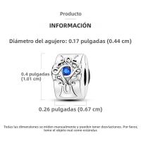 Encantos Originales 925 Platinados Para Mujer Con Zirconia Joyería Moda Para Pulseras Hechas De Cuentas De Moda - details 19