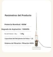 Aspiradora Sin Escobillas 19000PA Potencia 400W Máquina De Limpieza Doble Uso Seco Y Húmedo Tipo Varilla Para El Hogar - details 10