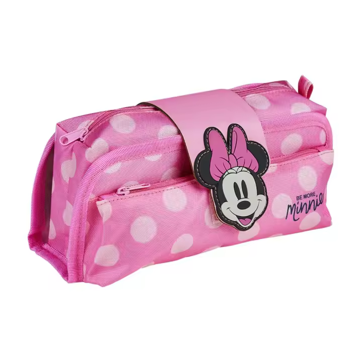 Cerdá Estuche Escolar CERDA Minnie Mouse Rosa - 22x12x7 Cm con Velcro - 1