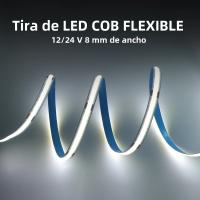 Tira LED COB Flexible 5M/10M 12V/24V 320Leds/M 4000K 6000K Luz Fila De LED Alta Densidad Calor Natural Blanco Para Decoración De Hogar - details 8