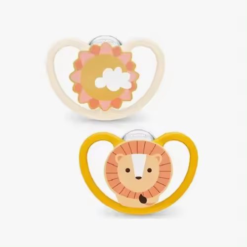 Chupete Nuk Espacio para Bebés 18-36 Meses Silicona Suave 2 Unds - 1