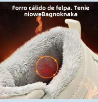 Botas De Invierno Para Hombre Botines De Nieve Antideslizantes Y Cálidos Con Peluche Casual Ligeros Para Senderismo - details 3