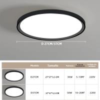 Luz De Techo Redonda LED Impermeable Y a Prueba De Insectos Para Baño Y Dormitorio Iluminación Moderna Para Sala De Estar Y Cocina - details 11