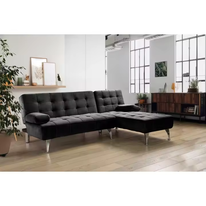 Sofa Cama Chaise Longue XS 198cm Gris - 1