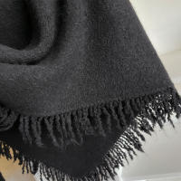 Nueva Bufanda De Lana Mezclada Para Mujer Con Borlas Y Diseño De Triángulo Gruesa Y Cálida Para Otoño E Invierno - details 21