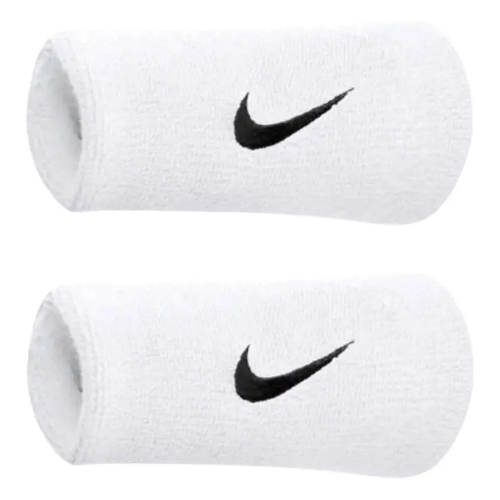 Muñequeras Nike Swoosh Double Pack 2 Unds Blancas Nnn05101Os Wristband - 1
