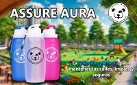 Pack Botella Pipi Perros Calle Silicona 320ml + Mosqueton + Cuerda Ajustable + Bolsas + Funda | Botella Agua Perro y Accesorios Perros | Botella pises Perro | Ideal Paseos (Azul, 320ml), Assure Aura - details 0