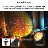 Lámpara De Proyección LED Inteligente Tuya Con Control Remoto IR Y App Smart Life Luz Nocturna RGB Para Fotografía De Fiesta Atmosfera - details 9