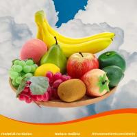 Decoración De Frutas Artificiales 10/11 PCS Banana Grape Lemon Kiwi Orange Apple Peach Strawberries Para El Hogar Material PE - details 4
