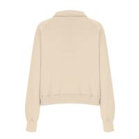Nueva Sudadera De Mujer Con Capucha Cuello Erguido Otoño Invierno Color Sólido Fleece Manga Larga Bolsillos Cierre Media Pullover Suave - details 41