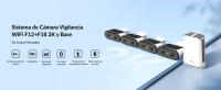 FOSSENXE Kit de cámara de vigilancia inalámbrica solar para exterior F12 + F18, resolución 2K, WiFi de doble banda, panel solar, baterías de Ion de Litio integradas en las cámaras, detección de movimiento humano, almacenamiento local, aplicación - details 0