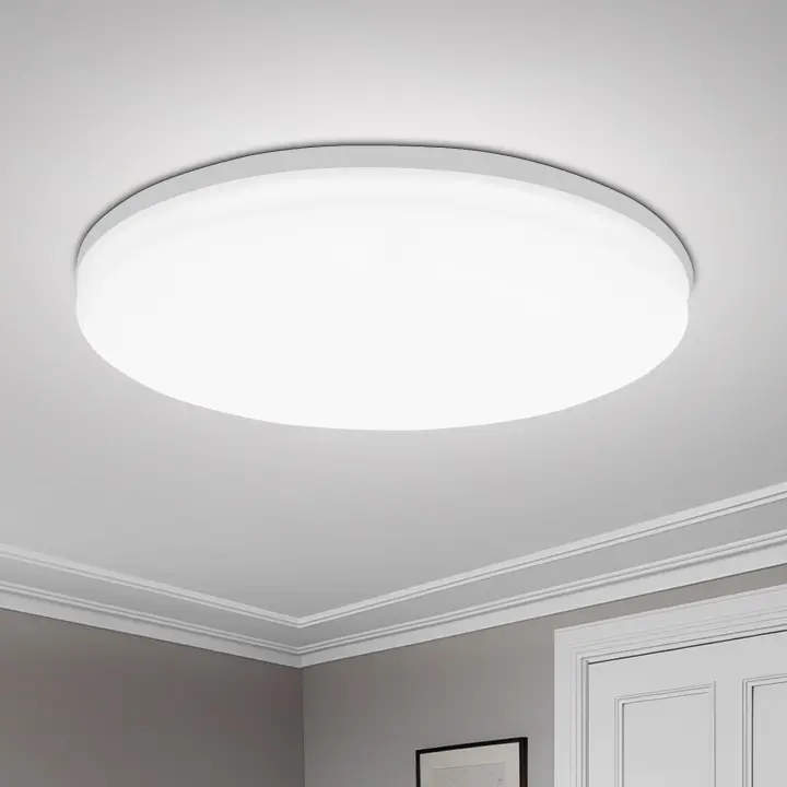 Lámpara De Techo LED Minimalista Redonda Para Ahorro De Energía 18/24/36/48W Luz De Vivienda Para Sala De Estar Corredor Estilo Moderno Color Blanco - 1