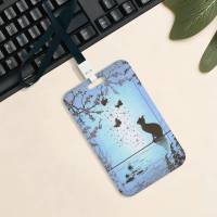 Porta Tarjetas Gato Negro Lindo Funda Para Tarjetas De Crédito Estudiante Tarjeta De Identificación Subway Permisos De Trabajo Estilo Clásico Material PVC - details 9