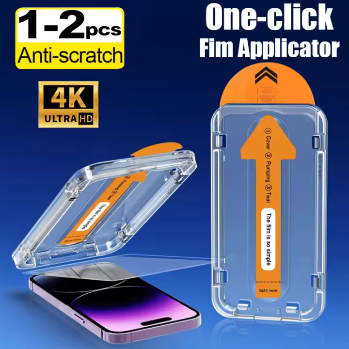 Protector De Pantalla De Vidrio Templado Para Samsung A57 A55 5G A53 A54 A56 A52S A51 A17 A37 A35 A34 A25 A24 A36 A21S A16 A15 A14 1-2 Piezas Anti-Scratch Anti-Huella - 1