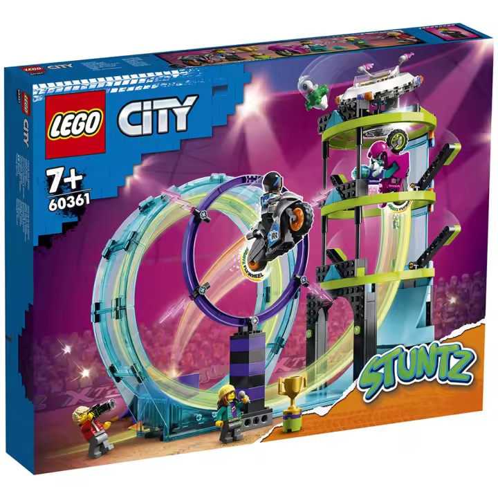 LEGO CITY STUNTZ - DESAFÍO ACROBÁTICO: RIZO EXTREMO, 60361, TIENDA CON LICENCIA OFICIAL, PRODUCTO CON LICENCIA OFICIAL, ENVIO 24-48 HORAS PENÍNSULA, PIEZAS, BLOQUES, BRICKS, JUGUETES, 100% ORIGINAL - 1