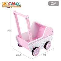 WOOMAX Carrito de muñecas madera - details 3