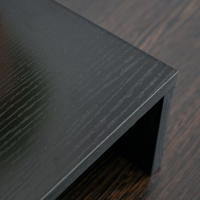 Vinsetto Soporte Elevador para Monitores de Madera Ajustable en Longitud y Ángulo para 2 Pantallas de Ordenador Portátil 80-117x23,5x10 cm Negro - details 3