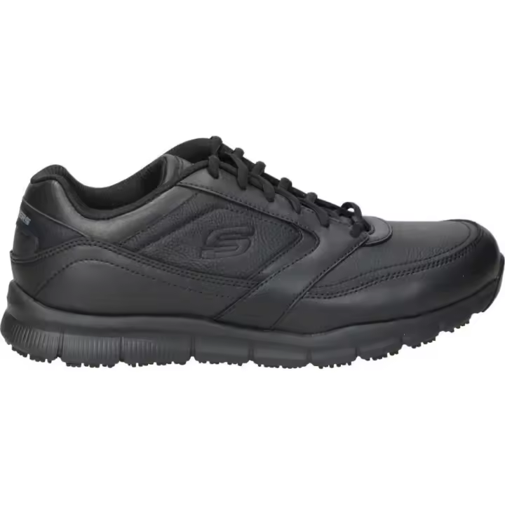 SKECHERS | Zapato de Trabajo Skechers Nampa para Hombre – Zapato en Color Negro con Cordones Para Trabajar – Modelo 77156EC-BLK - 1