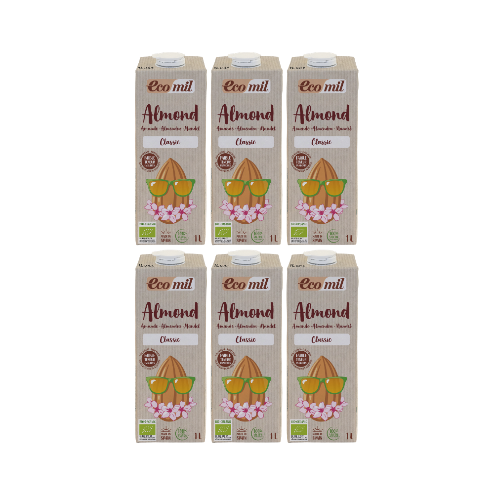 Pack 6x Bebida de Almendra Ecológica Classic 1l Ecomil
