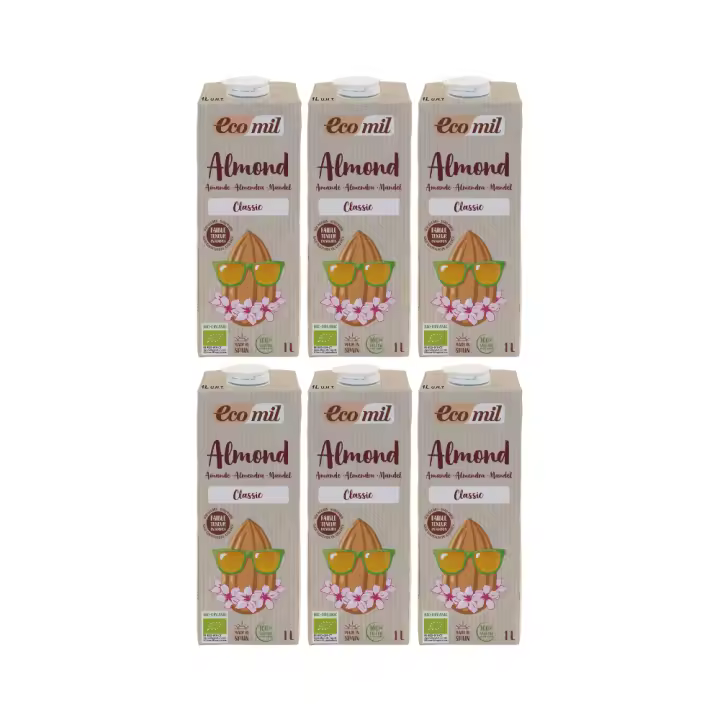 Pack 6x Bebida de Almendra Ecológica Classic 1l Ecomil - 1