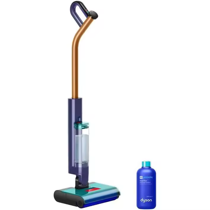 Dyson Clean+Wash Hygiene Copper y Prussian Blue - Fregadora aspiradora sin filtro para suelos duros y húmedos con cepillo motorizado, rodillo microfibra de 84.000 filamentos y detergente probiótico incluido - 1