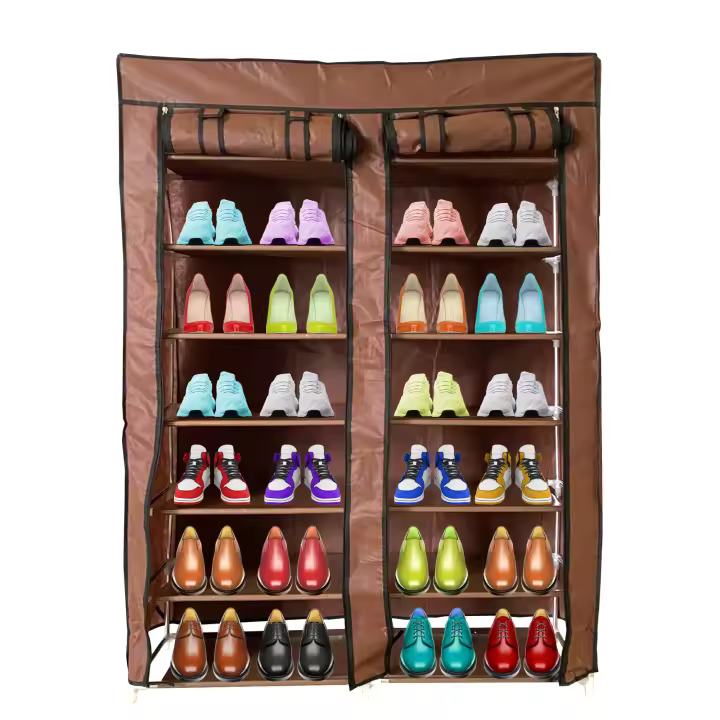 Nyana - Armario Zapatero Tela Portátil con 7 Baldas Amplias para Hasta 42 Pares de Zapatos - 1
