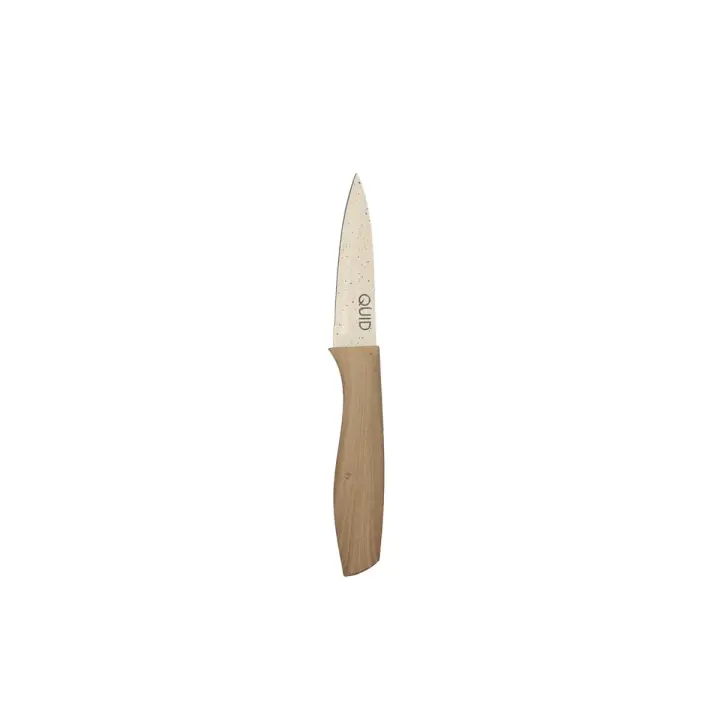QUID COCCO Cuchillo Pelador 9CM Madera Asas o mango baquelita soft touch - 1