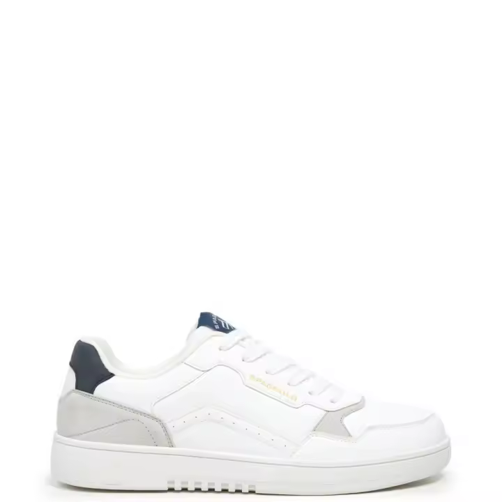 Spagnolo 40036 Zapatillas para hombre blancas con cordones en sintético 40036-006 - 1