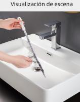 Cepillo De Drenaje Para Baño Y Cocina Limpieza De Tuberías Flexible Eliminador De Obstrucciones De Agujeros Herramienta De Limpieza Eco-amigable - details 4