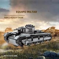 Kit De Modelado De Tanque Pesado Panther De La Segunda Guerra Mundial 673 Piezas Bloques De Construcción Militar Aleman NBFZ Juguetes Educativos Para Niños - details 0