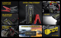 4500A Jump Starter Power Bank (Up to 8L Diesel or All Gas) 12V Portable Booster Battery Starter QC3.0 Jump Starter LED Torch, USB Connection for Smartphone - details 6