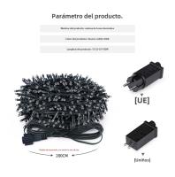 Cadena De Luces LED Para Jardín Y Decoración Navideña 24V Impermeable IP65 Para Exterior Disponibles En 10M-100M Para Fiesta De Año Nuevo Y Navidad - details 1