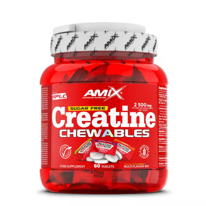 AMIX Creatine Chewables - 60 tabls. Creatina Monohidrato en Tabletas Masticables - 1