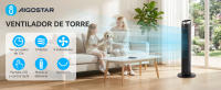 Aigostar Ventilador de Torre Silencioso con Mando a Distancia – Pantalla LED, 3 Modos y 3 Velocidades, Temporizador de 12 h, Oscilación, 55 W, Altura 100 cm, Ideal para Dormitorio u Oficina - details 0