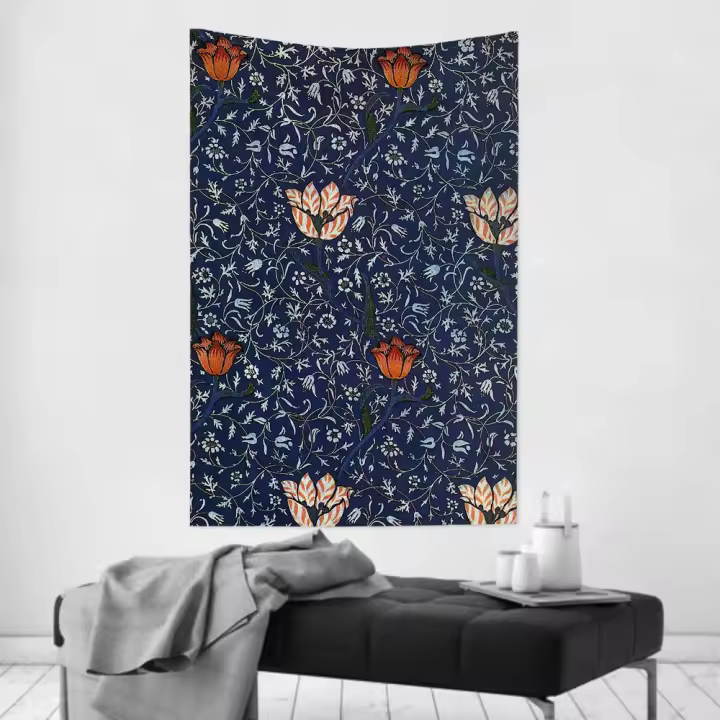 Tapiz De Decoración De Habitación William Morris Telas Colgantes Para Fiestas Y Ambientes Domésticos Diseño De Tela Impresión Estilo Jacquard Material Poliéster/Celulosa - 1