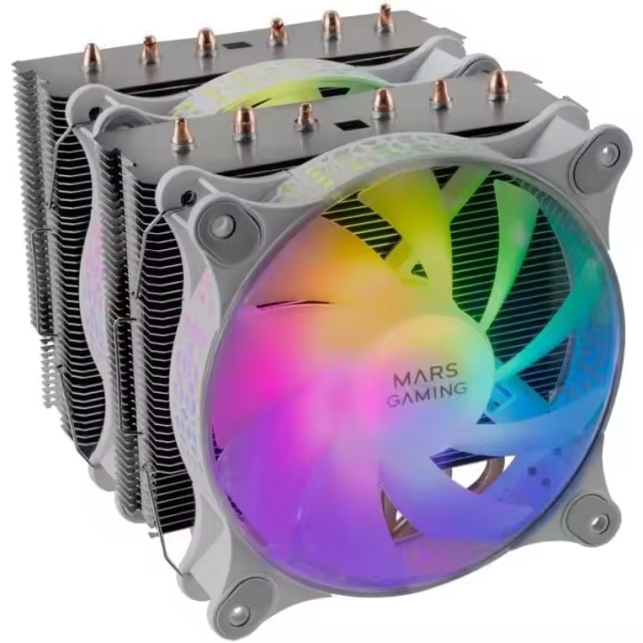 Mars gaming mcpu-xt argb cpu fan 120mm white - 1