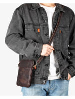 Bolso De Hombro Para Hombre En Cuero Genuino Multifuncional Y De Gran Capacidad Bolso Cruzado De Cuero Con Tassel Bolso De Mano Casual Para Fiestas - details 8