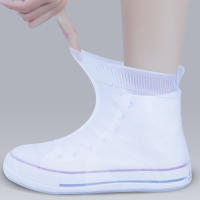 Cubierta De Zapato Antideslizante Gruesa Impermeable De Silicona Y PVC Reutilizable Para Seguridad Al Caminar En Días Lloviznas Y Nieve - details 7