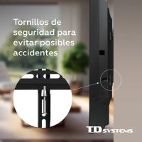 Soporte de TV pared fijo de bajo perfil para pantallas de 32 a 55 pulgadas. VESA máximo de 400 x 400 mm - TD Systems P30X25F44 - details 4