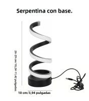 Lámpara De Escritorio RGB LED Blanco Luz Nocturna USB Dimmer Espiral Serpiente Lectura Luz De Escritorio Decoración Dormitorio Botón De Encendido Y Apagado - details 23