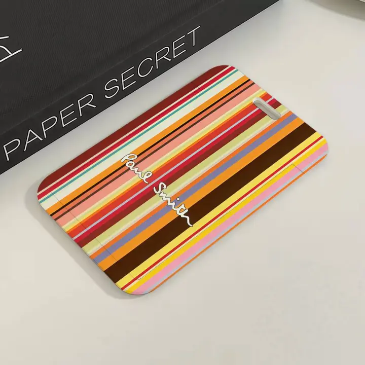 Porta Tarjetas De Identificación Estilo Clásico Con Estampado De Rayas Fashion P-Paul S-Smith Para Estudiantes Y Trabajo - 1