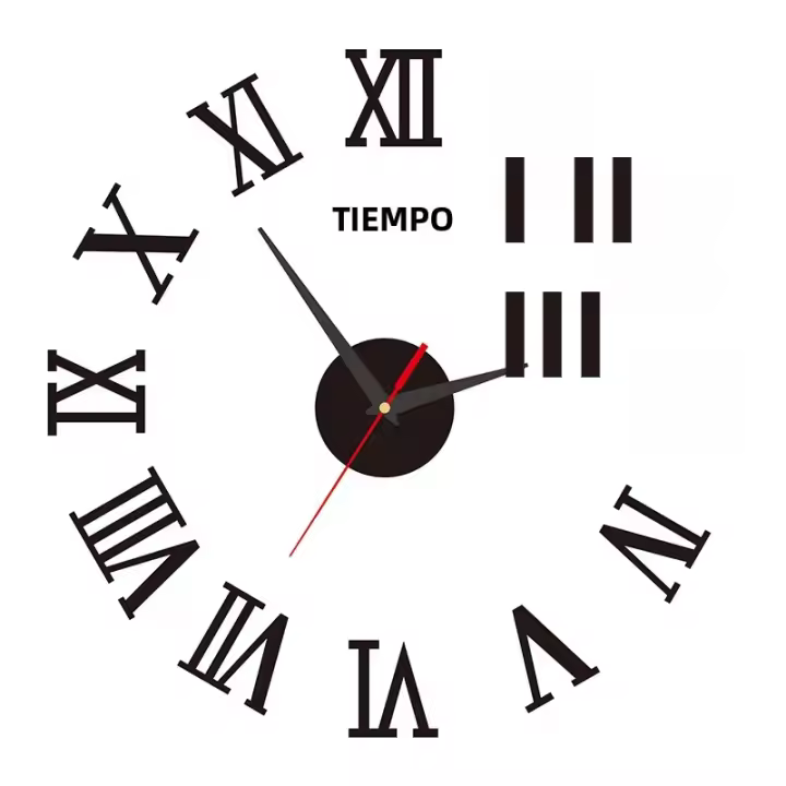 Reloj De Pared 3D Luminoso Sin Marco De Acrílico DIY Pared Decorativo Silencioso De Alta Calidad Premium Para Oficina - 1