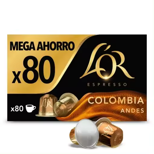 L'OR ESPRESSO café total 120 capsulas 20 cápsulas *6pack sontuoso-decafeinato ristretto -80u capsulas colombia andes-onyx - 1