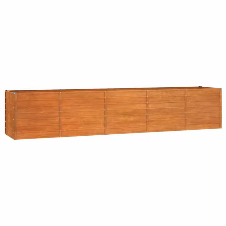 vidaXL Arriate oxidado de acero corten 400x80x77 cm - 1