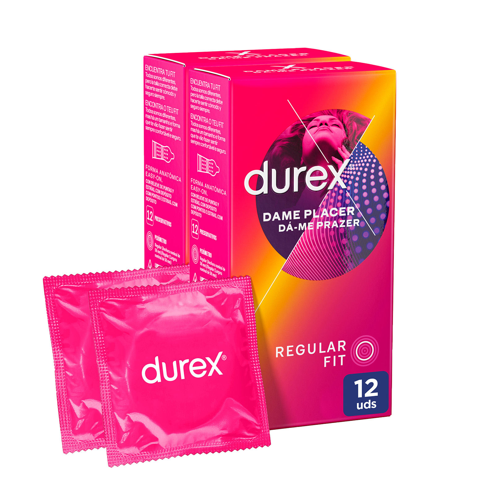 Durex - Condones para hombre Durex. Pack de 24 Preservativos para sexo seguro. Natural, Sensitivo Suave, Invisible, Contacto Total, Real Feel, Mutual Climax, Placer Prolongado, Dame Placer, Saboreame, Intense, Natural XL y Invisible Extra Lubricado
