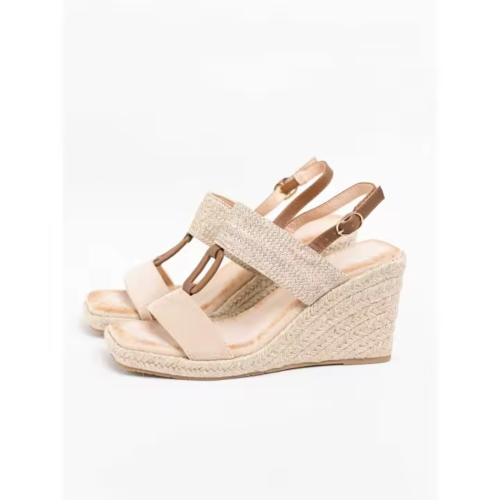 Paloma Wang Sandalias cuñas espartos - 1