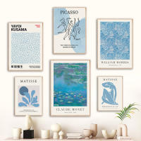 Pinturas En Lienzo De Autores Clásicos Como Matisse Monet Picasso Morris Decoración Para Sala De Estar Arte Moderno Impresiones De Posters De Artistas Famosos - details 1