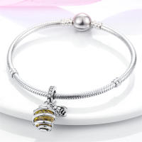 Pulsera Original De Plata 925 Con Encantos De Mariposa Abeja Y Corazón De Árbol Para Joyería De Fiestas Para Mujeres - details 13